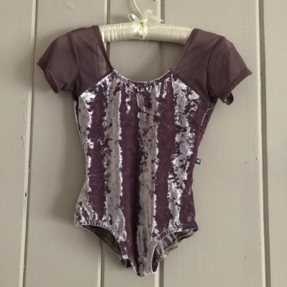 Luckyleo Tops - Velvet Cap Sleeve Luckyleo Leotard